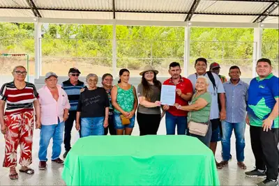 notícia: Governo do Amapá entrega equipamentos do Açaí Bot e avança com a bioeconomia no Vale do Jari